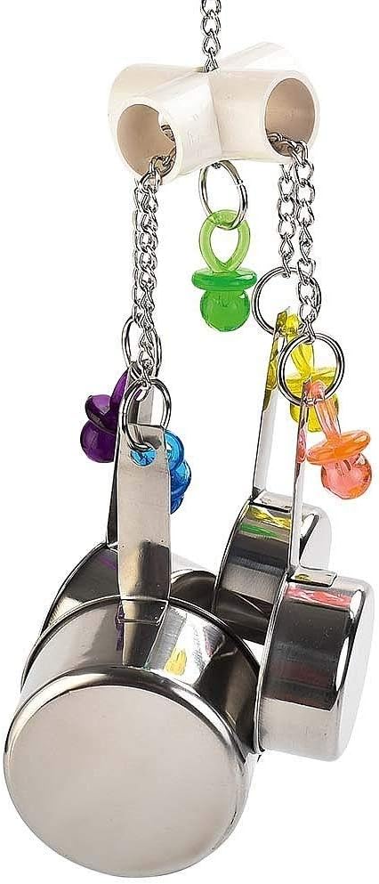 Pan Clacker Parrot Toy :Pet Supplies