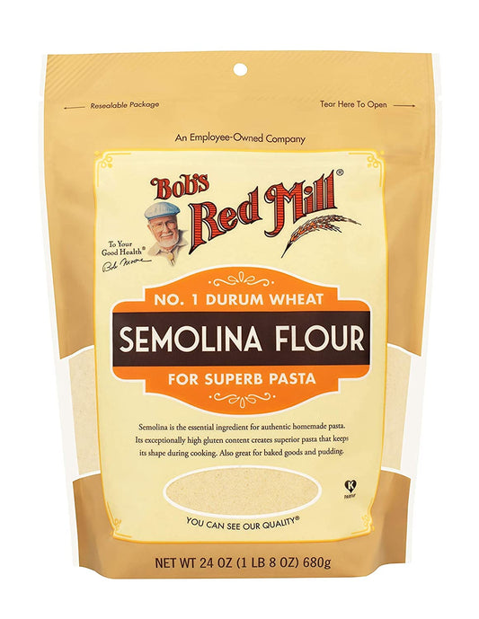 Bob'S Red Mill Semolina Flour, 24 Oz (Pack Of 4)