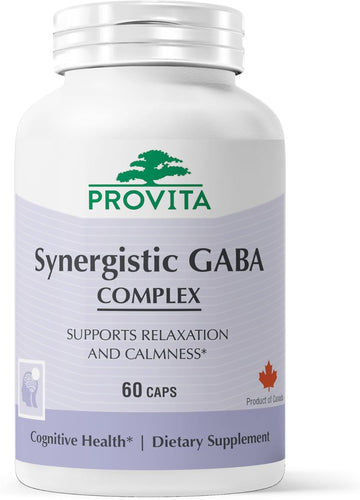 Synergistic Gaba Pro™: Vegan Non-Gmo Formula For Enhanced Relaxation, Sleep, Focus (60 Capsules)