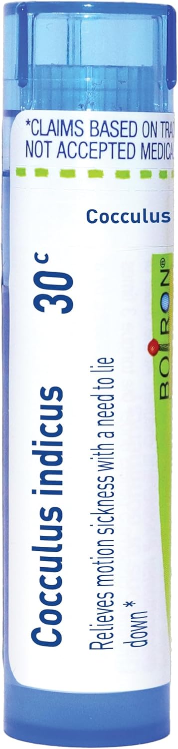 Boiron Cocculus Indicus 30C Homeopathic Medicine For Motion Sickness - 80 Pellets