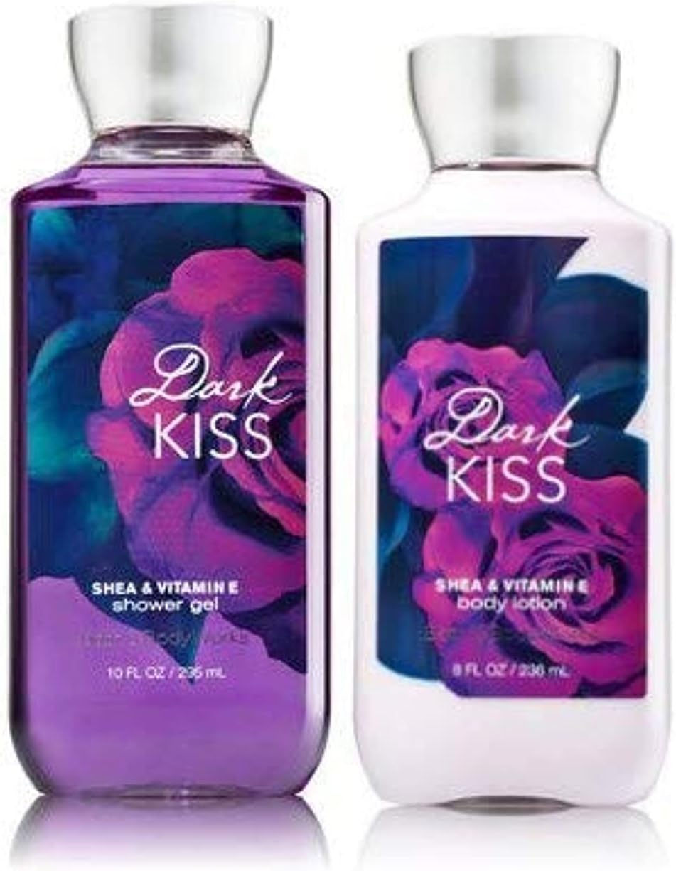 Bath And Body Works Lotion And Shower Gel, Dark Kiss, 2 Pc Gift Set