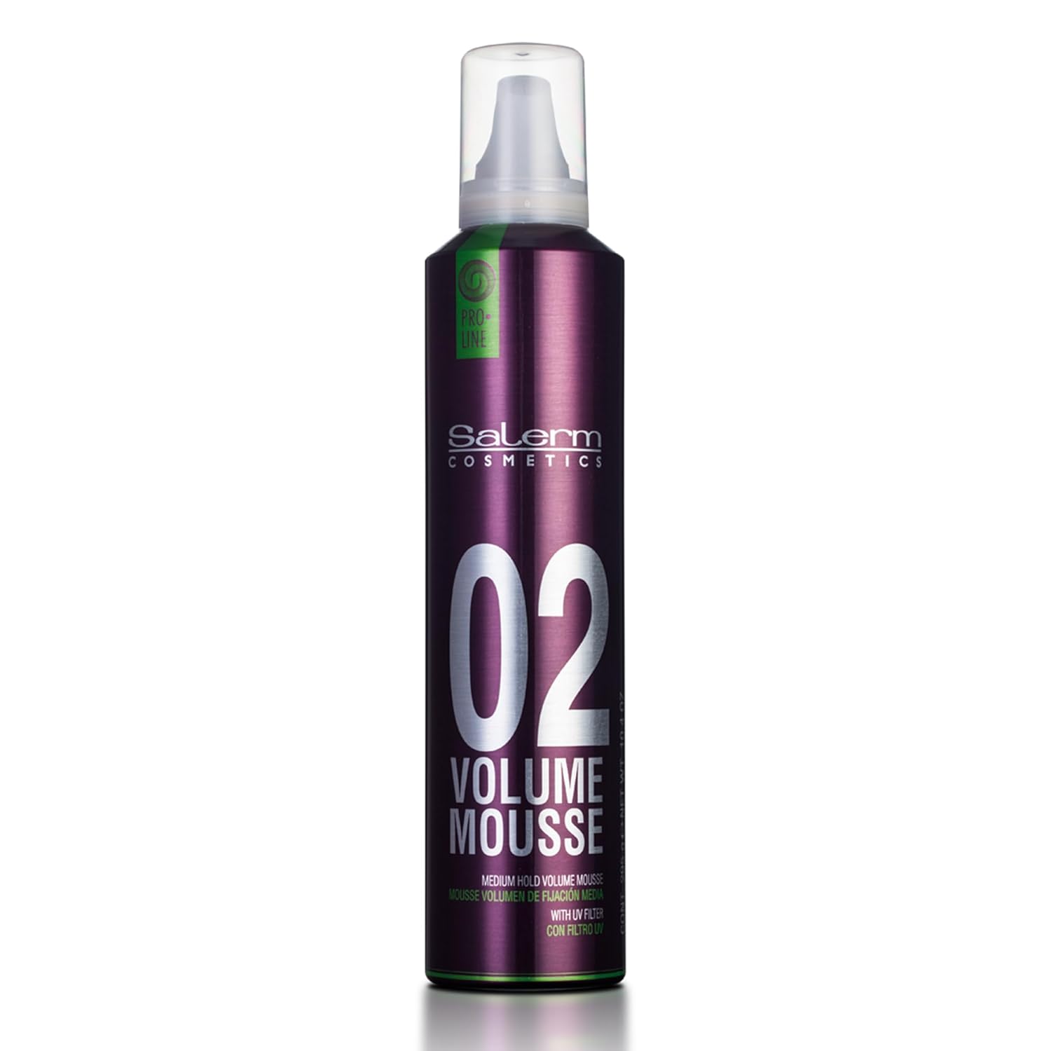 Salerm - Volume Mousse - Pro Line Volume Mousse - 405 Ml - For Fine Hair - With Hyaluronic Acid - Improves Hair Hydration And Elasticity - Preserves And Prolongs Color Duration