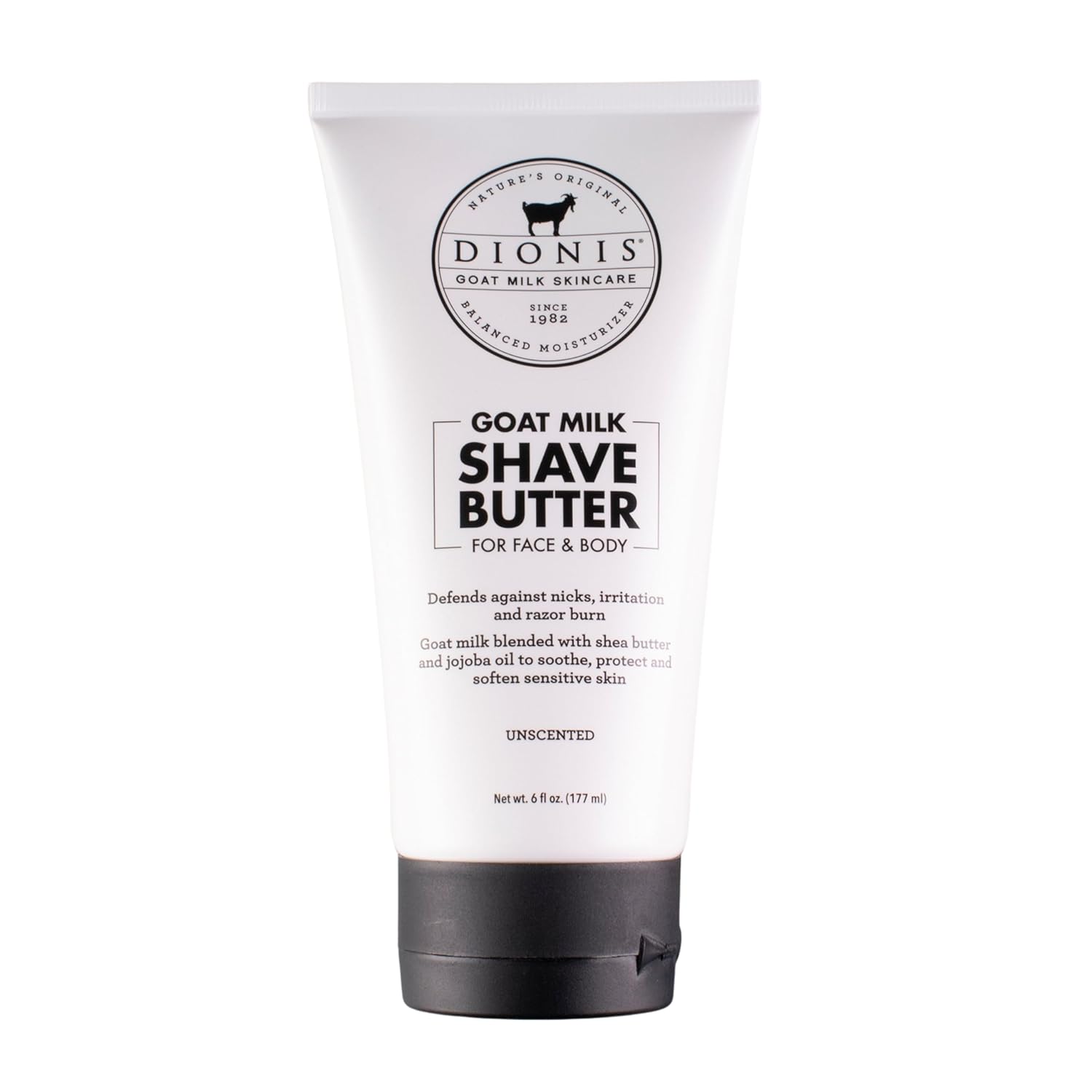 Dionis Goat Milk Skincare Men'S Shave Butter - Face & Body Shave Butter - Shea Butter & Jojoba Oil For Sensitive Skin - Protects Against Irritation & Razor Burn - Hydrating Shave Cream For Men, 6Oz