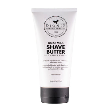 Dionis Goat Milk Skincare Men'S Shave Butter - Face & Body Shave Butter - Shea Butter & Jojoba Oil For Sensitive Skin - Protects Against Irritation & Razor Burn - Hydrating Shave Cream For Men, 6Oz