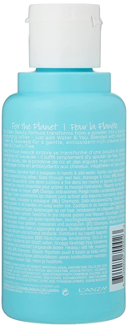 L'Anza T.R.U.E. Clean Sustainable Shampoo - Rich With Aloe Vera And Rice Protein, Color Safe Daily Hair Care, Fragrance-Free, For Fresh Clean Hair