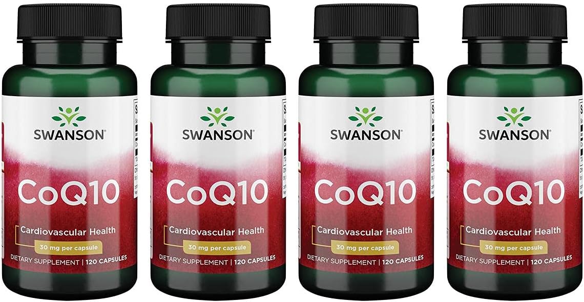 Swanson Coq10 30 30 Milligrams 120 Capsules (4 Pack)