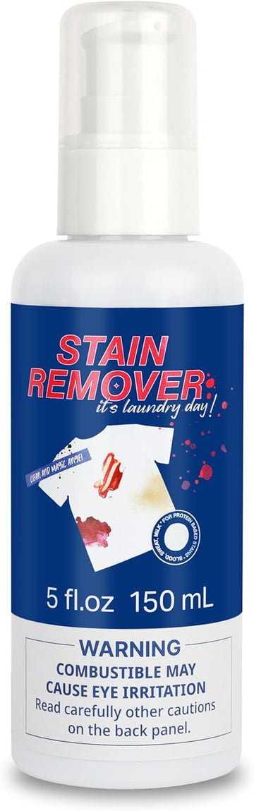Stain Remover | Home Cleaning Supplies Blood Stain Remover for Clothes | Easily Removes Blood, Wine, Carpet, Grass, Pet, Baby Food Stains | Laundry Stain Cleaner (5fL oz)