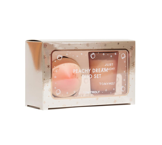 Tonymoly Dimishes Dry Skin! Peachy Dream Duo Set