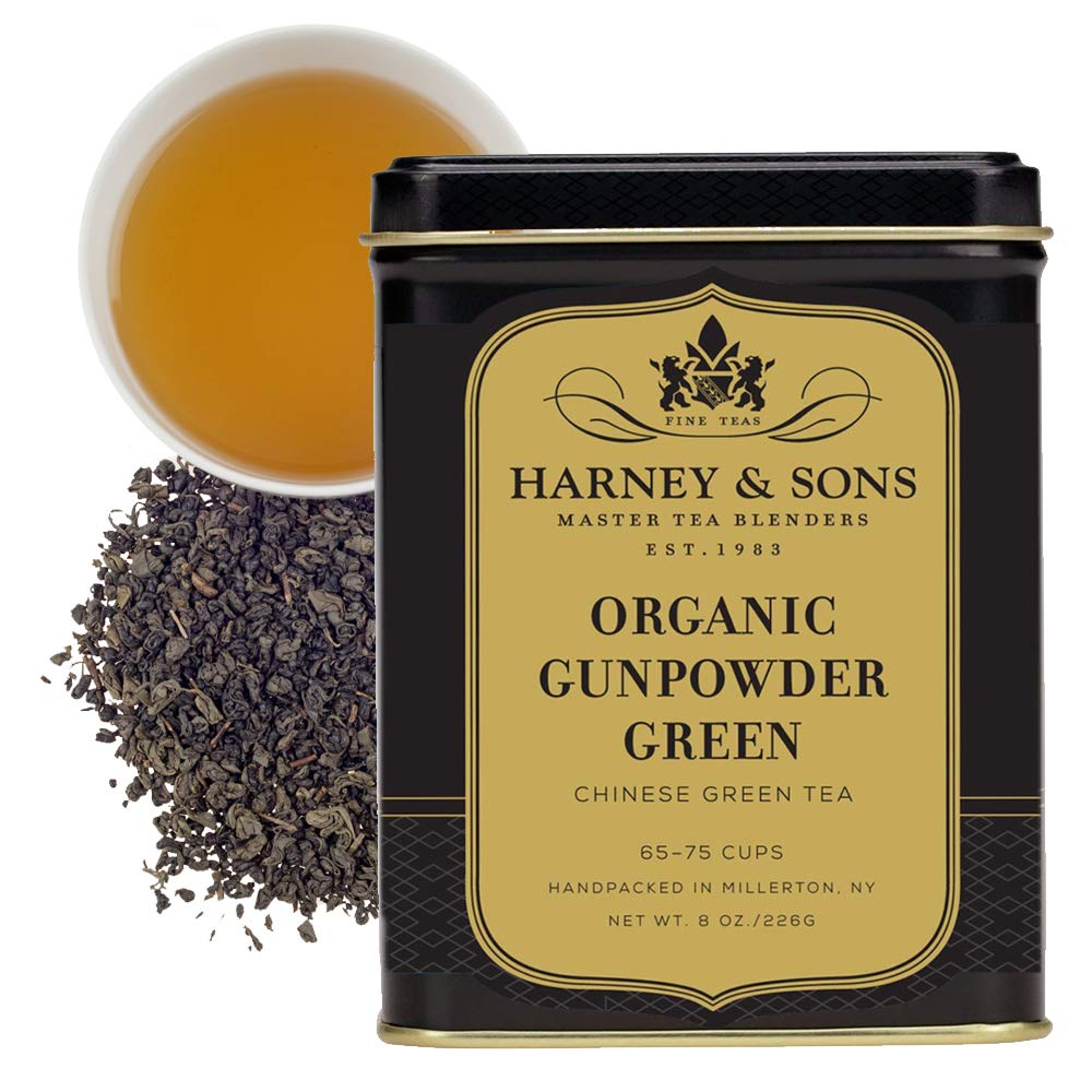 Harney & Sons Organic Gunpowder Green, Loose Leaf 8 Ounce Tin