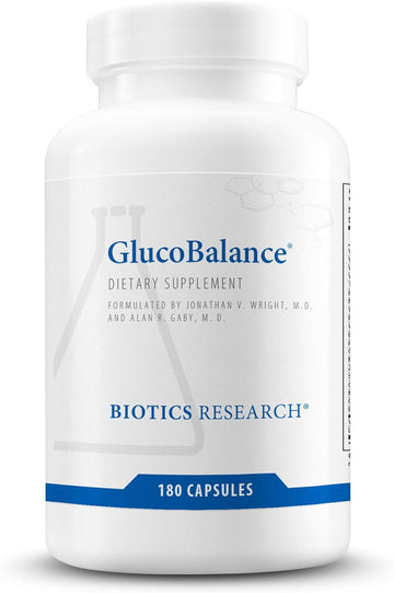 Biotics Research Glucobalance Supports Metabolic Health, Chromium, Vanadium, Lcarnitine 180 Capsules