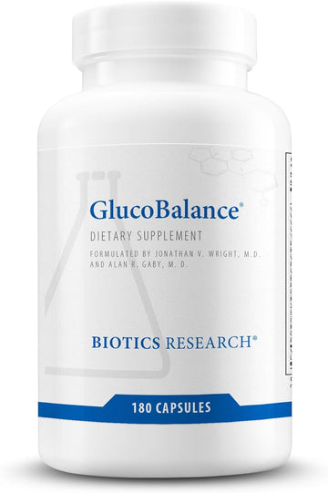 Biotics Research Glucobalance Chromium, Vanadium, L Carnitine Supplement, Supports Metabolic Health And Maintain Healthy Blood Lipid Levels - 180 Capsules