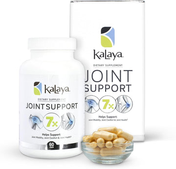 Kalaya 7X Joint Support Supplement - Designed By Medical Professionals - For Joints, Bone Health, And Muscle Support - With Turmeric, Collagen, And Vitamin C - 60 Ct