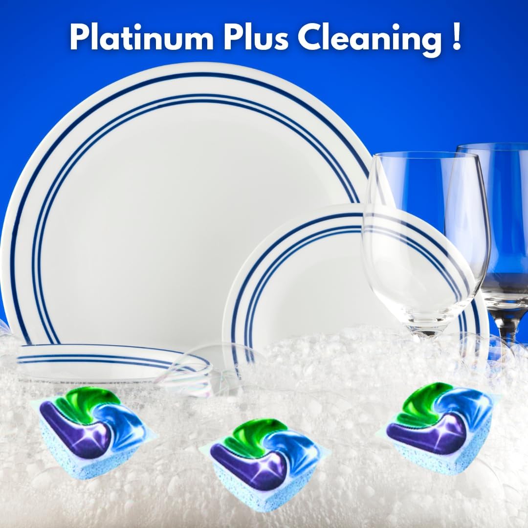 Cascade Platinum Plus Canadian Rockies Scent Dishwasher Detergent Pods - 51 Count Pack for Effortless Cleaning and Refreshing Aroma : Health & Household