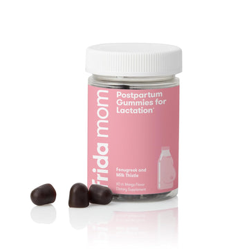 Frida Mom Postpartum Gummies For Lactation | Chewable Supplement Made With Fenugreek + Milk Thistle To Increase Milk Supply | 60 Count