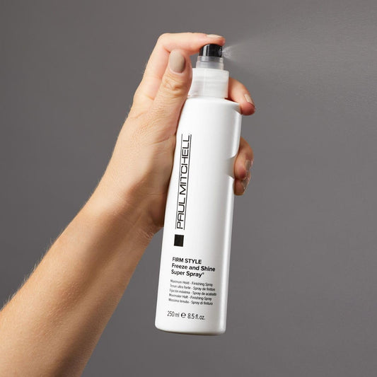 Paul Mitchell Freeze And Shine Super Hairspray, Maximum Hold, Shiny Finish Hairspray, For Coarse Hair
