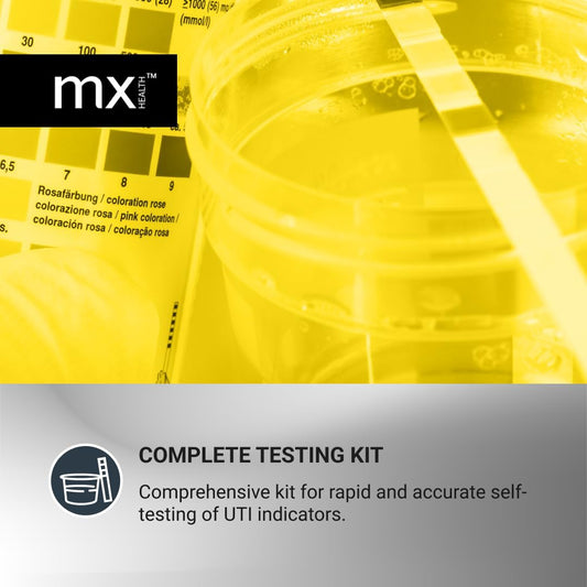 Mx Health Urinary Tract Infection Rapid Test - 3 Tests, White