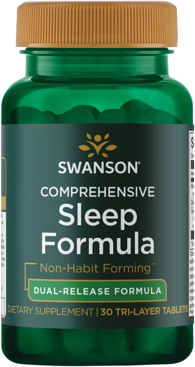 Swanson Comprehensive Sleep Formula - Dual-Release Formula 30 Tabs