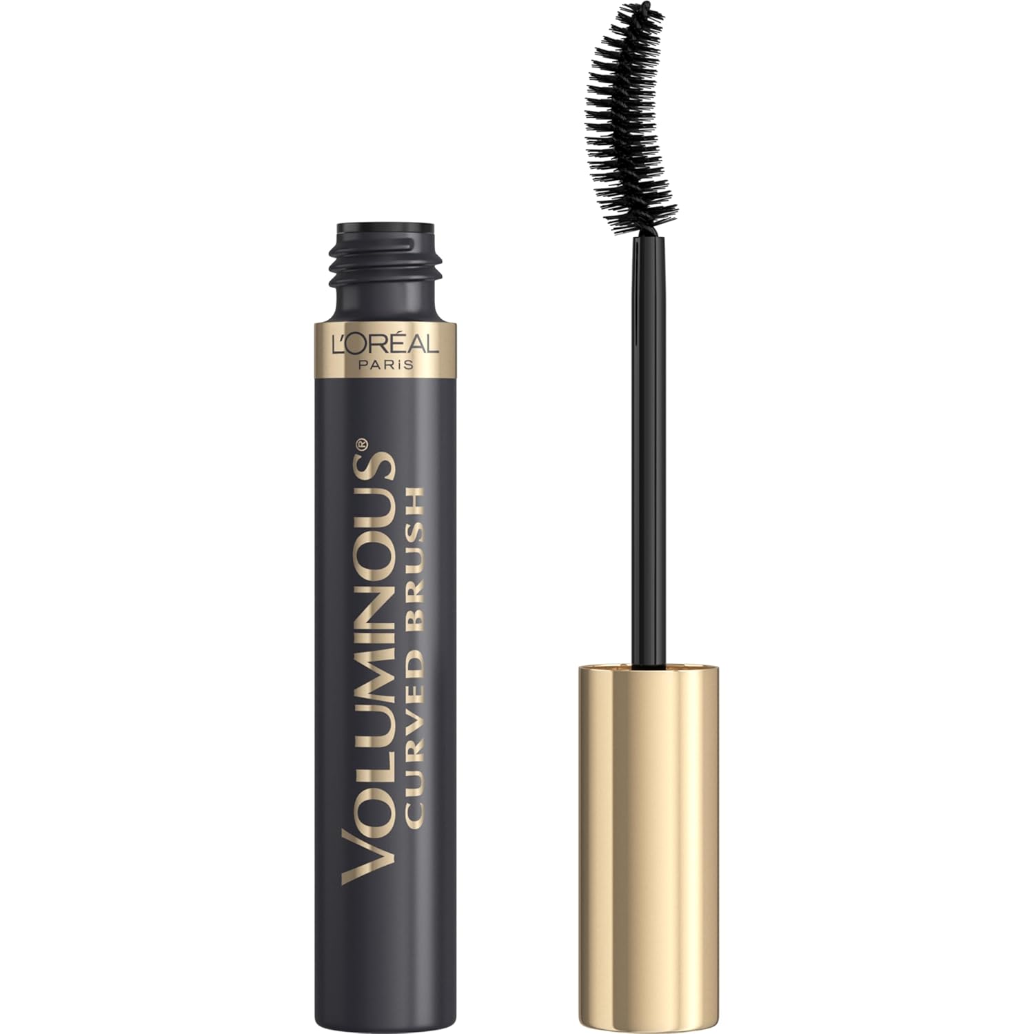 L’Oreal Paris Makeup Voluminous Mascara Original, Curved Brush Lifts & Builds Lashes Up To 5X Volume, Clump Free, Smudge Free, Black Brown, 0.28 Fl Oz