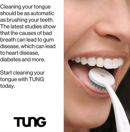 Tung, The Original Gel Tongue Cleaner, Fresh Mint, 85 Gram (Pack Of 2)