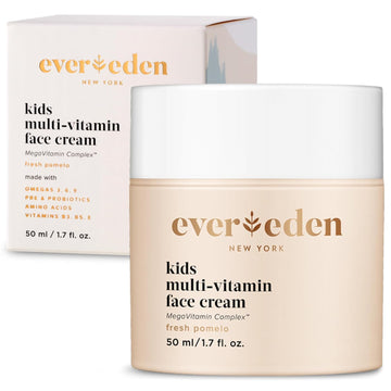 Evereden Kids Face Cream: Fresh Pomelo, 1.7 Oz. | Kids Face Lotion | Clean And Non-Toxic Kids Face Moisturizer | Multi-Vitamin Skin Care For Kids