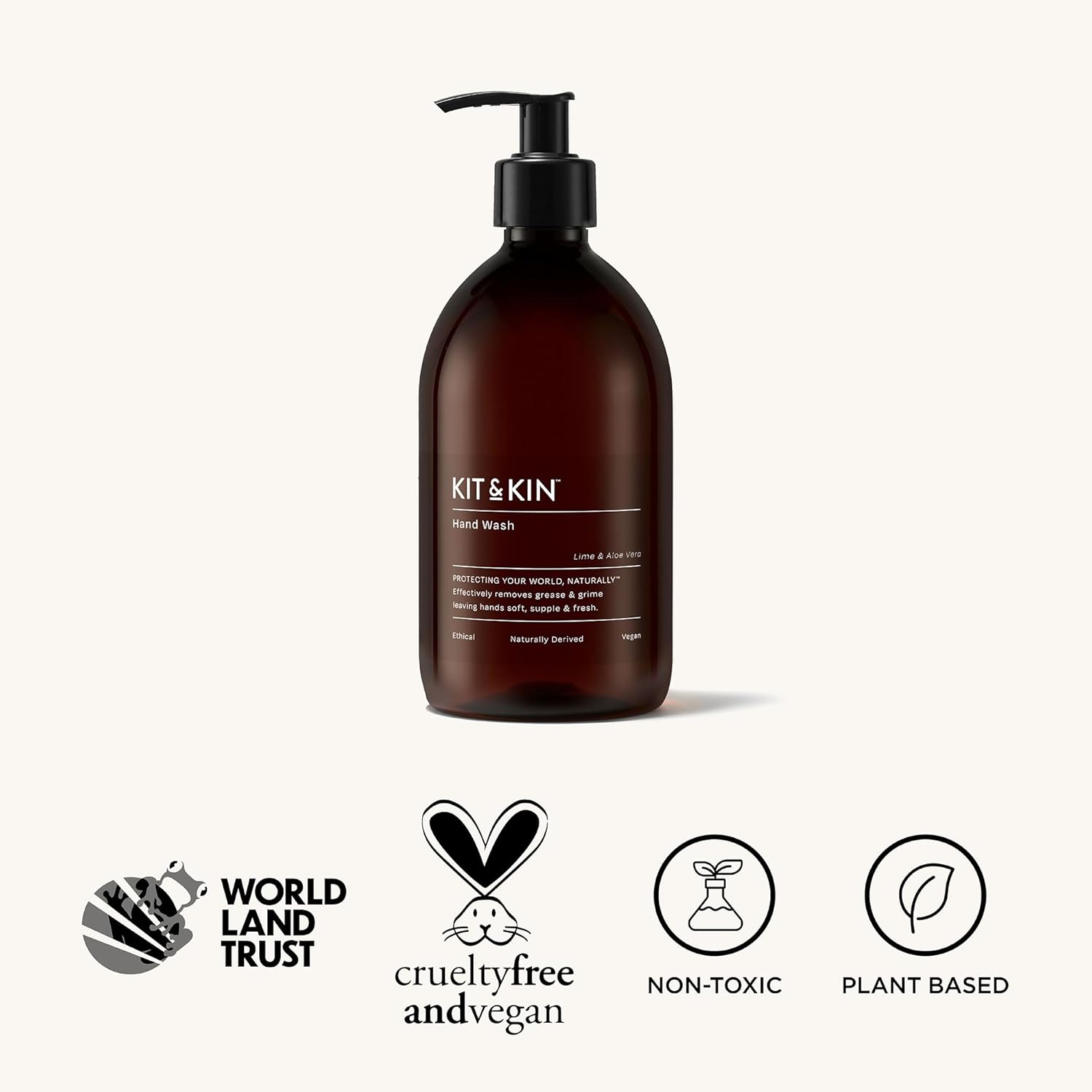 Kit & Kin Eco Hand Wash 3 Bottles + 3 Refills | Lime & Aloe Vera Hand Soap | Plant-Based & Vegan | 100% Naturally Derived | No Harsh Chemicals | Kills 99.9% of Harmful Bacteria | Made in UK : Amazon.co.uk: Beauty