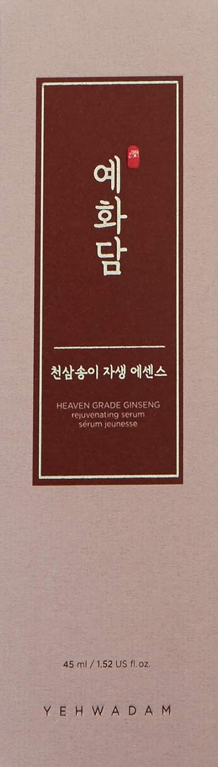 The Face Shop Yehwadam Heaven Grade Ginseng Rejuvenating Serum | Gentle & Low-Irritant Formula For Skin Firmness & Brightness | Naturally Derived For Eye Skin Brightness, 1.52 Fl Oz