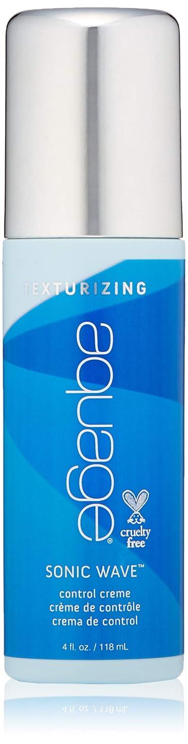 Aquage Sonic Wave Control Creme, Nourish And Strengthen Hair, Organic Blend Of Seaweeds And Algae, Tame Unruly Hair And Define Shape, 4 Oz