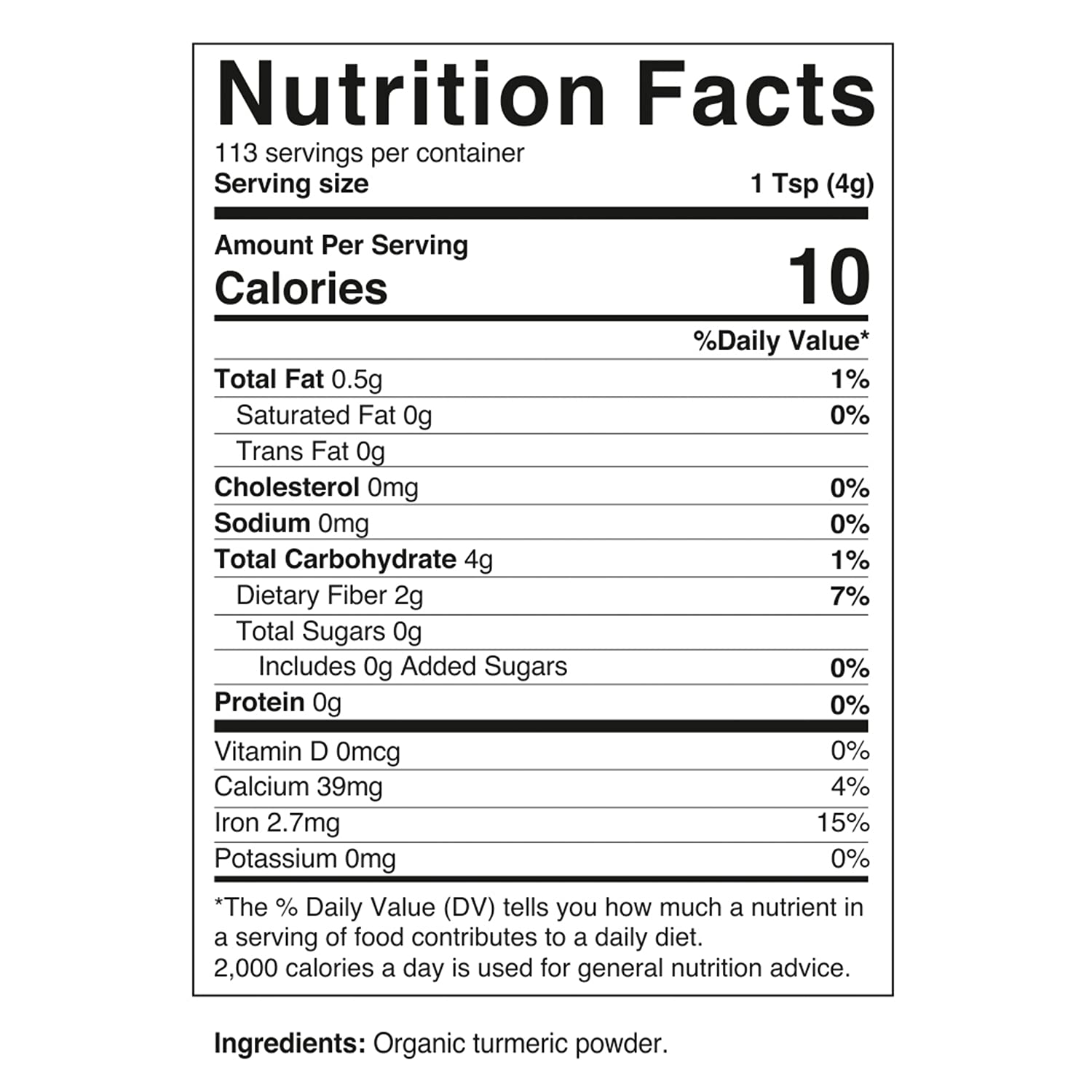 Vitamatic Certified USDA Organic Turmeric Powder 1 Pound (16 Ounce) : Health & Household