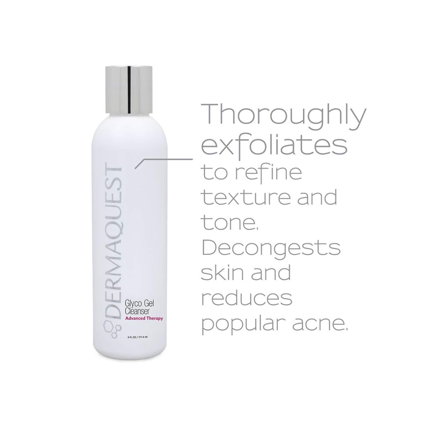 Dermaquest Advanced Therapy Foaming Glyco Gel Based Cleanser With 15% Glycolic Acid & Lactic Acid - Deep Cleansing Daily Face Wash For Oily Skin And Papular Acne (6 Oz) : Beauty & Personal Care