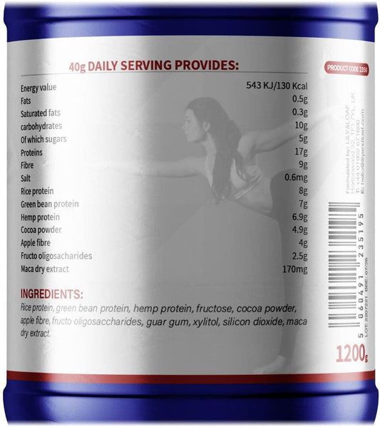Acti-Fit Super Protein With Fibre | Plant-Based Protein, Including Amino Acids From Beans, Seeds And Grain | Organic & Suitable For Vegans | 30-Day Supply | 1200G