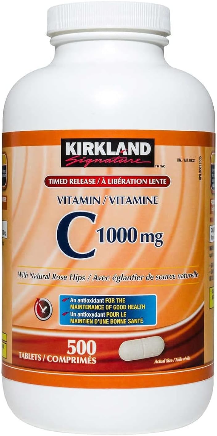 Kirkland Signature Vitamin C, 1000mg, 500 Tabs