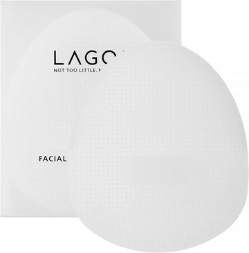 Lagom Cellup Facial Cleansing Brush Medical-Grade Biocompatible Soft Silicone Pore Bristle Irritation-Free Deep Cleaning Gentle Face Wash Massage For Sensitive Dry Oily All Skin