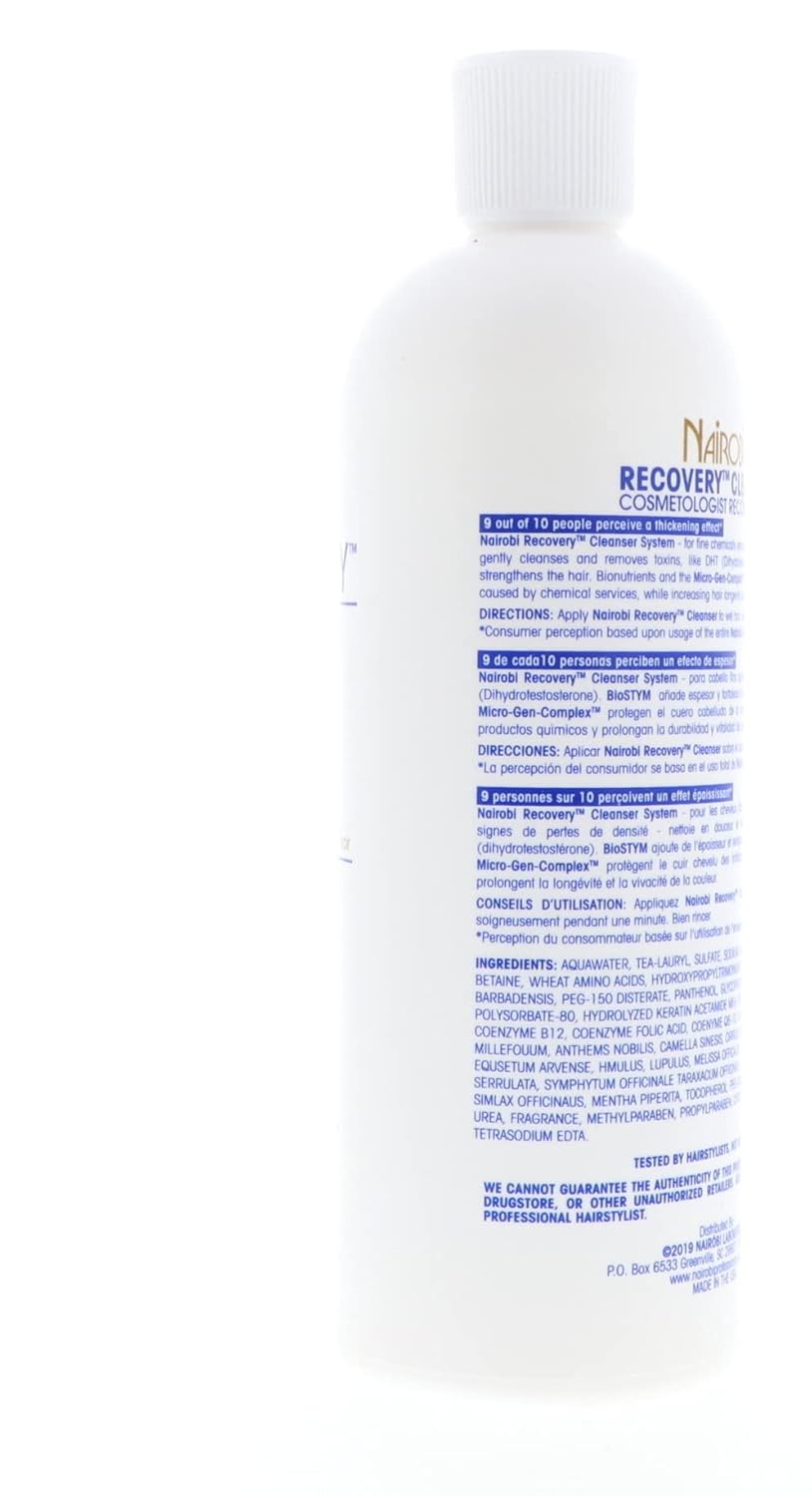 Recovery Cleanser Shampoo By Nairobi For Unisex - 16 Oz Shampoo : Hair Shampoos : Beauty & Personal Care