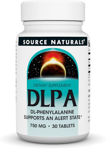 Source Naturals Dlpa Dl-Phenylalanine Supplement That Supports An Alert State* - 750 Mg - 30 Tablets