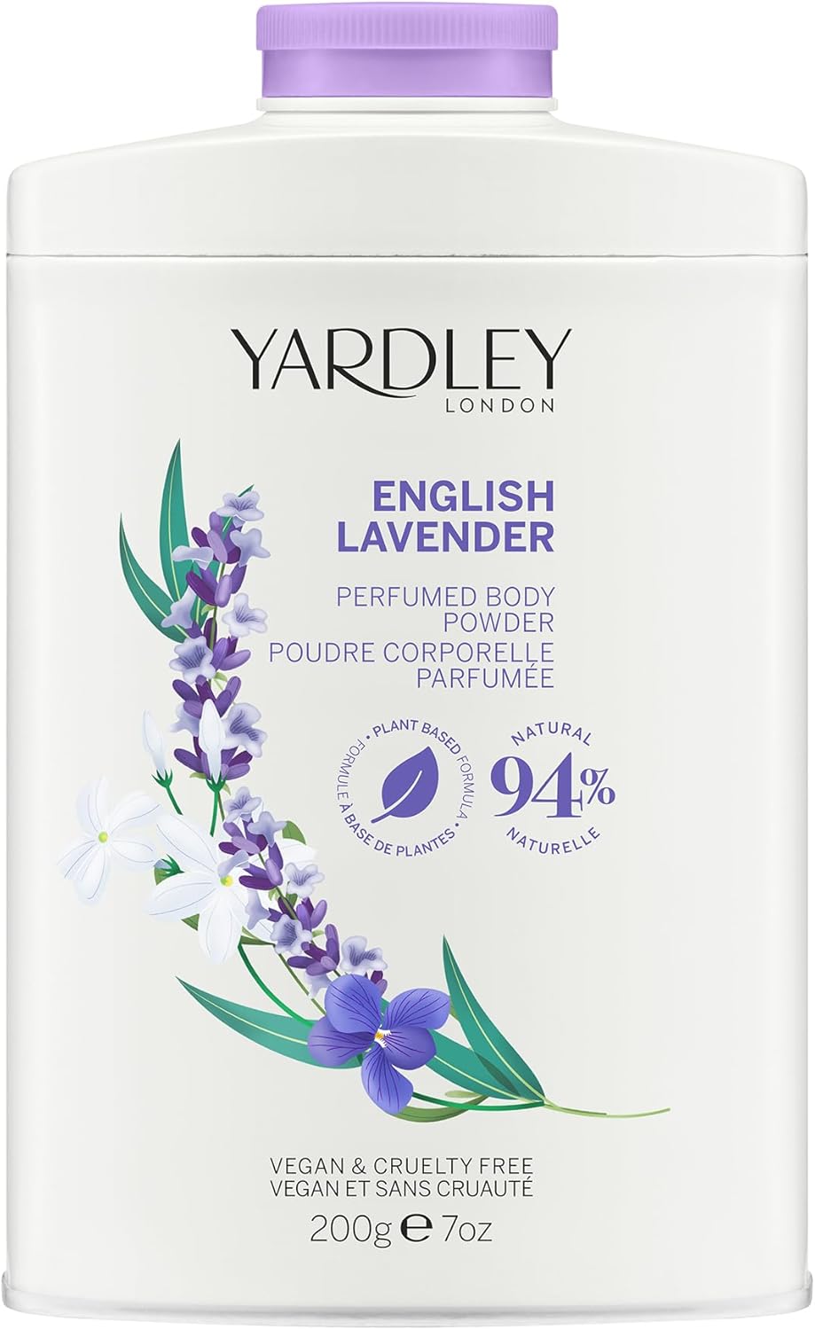 Yardley London English Lavender Perfumed Body Powder, Talcum Powder for Women to Help with Odor Control and Chafing, English Lavender Dusting Powder 200g : Amazon.co.uk: Beauty