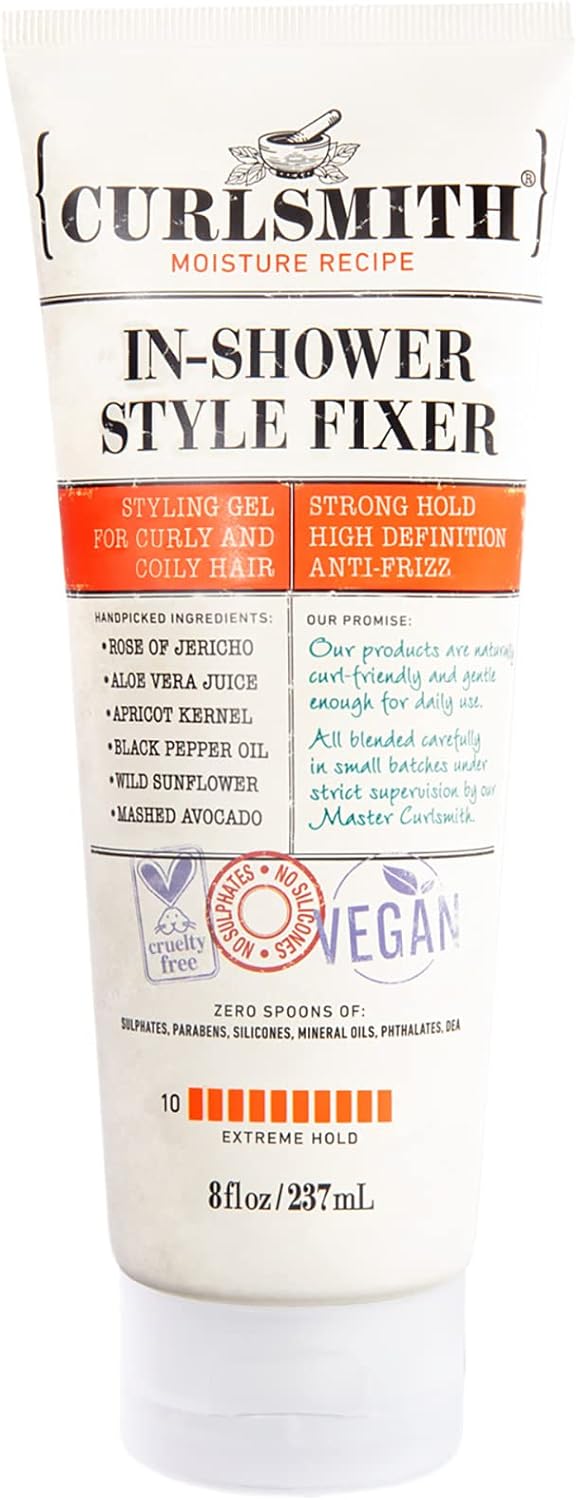 Curlsmith - In-Shower Style Fixer - Vegan Extreme Hold Styling Gel For Dry, Wavy, Curly Or Coily Hair (237Ml)