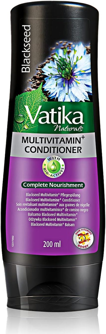 Vatika Naturals Multivitamin Enriched Black Seed Complete Hair Care Conditioner 200Ml | Black Seed, Blackberry, Henna | Blended With Essential Multivitamins | For Complete Care & Nourishment