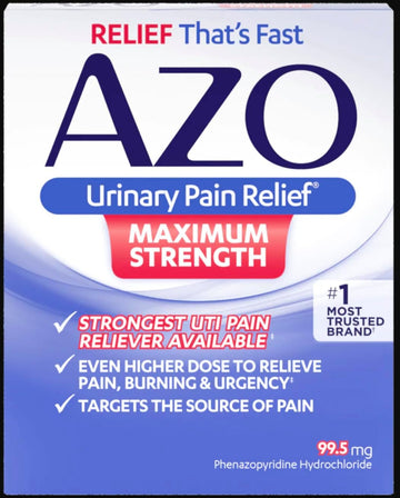 Azo Standard Max Strength 12 Tablets