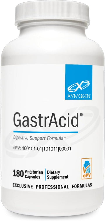 XYMOGEN GastrAcid - Betaine HCl with Pepsin, L-Glutamic Acid + Gentian