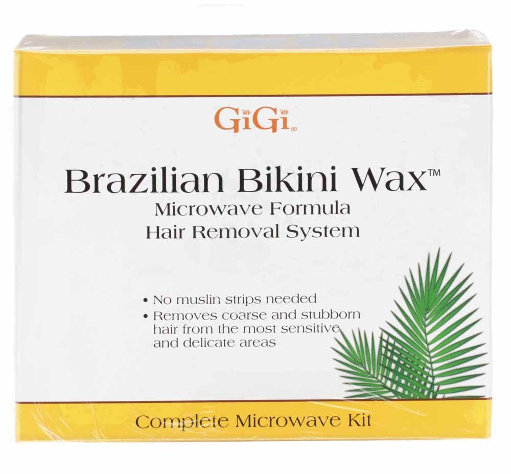 Gigi Brazilian Bikini Waxing Microwave Formula, Home Hair Removal Kit