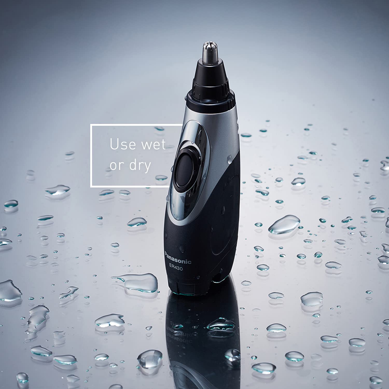 Panasonic ER430K Nose, Ear and Facial Hair Trimmer Wet/Dry with Vacuum Cleaning System : Beauty & Personal Care