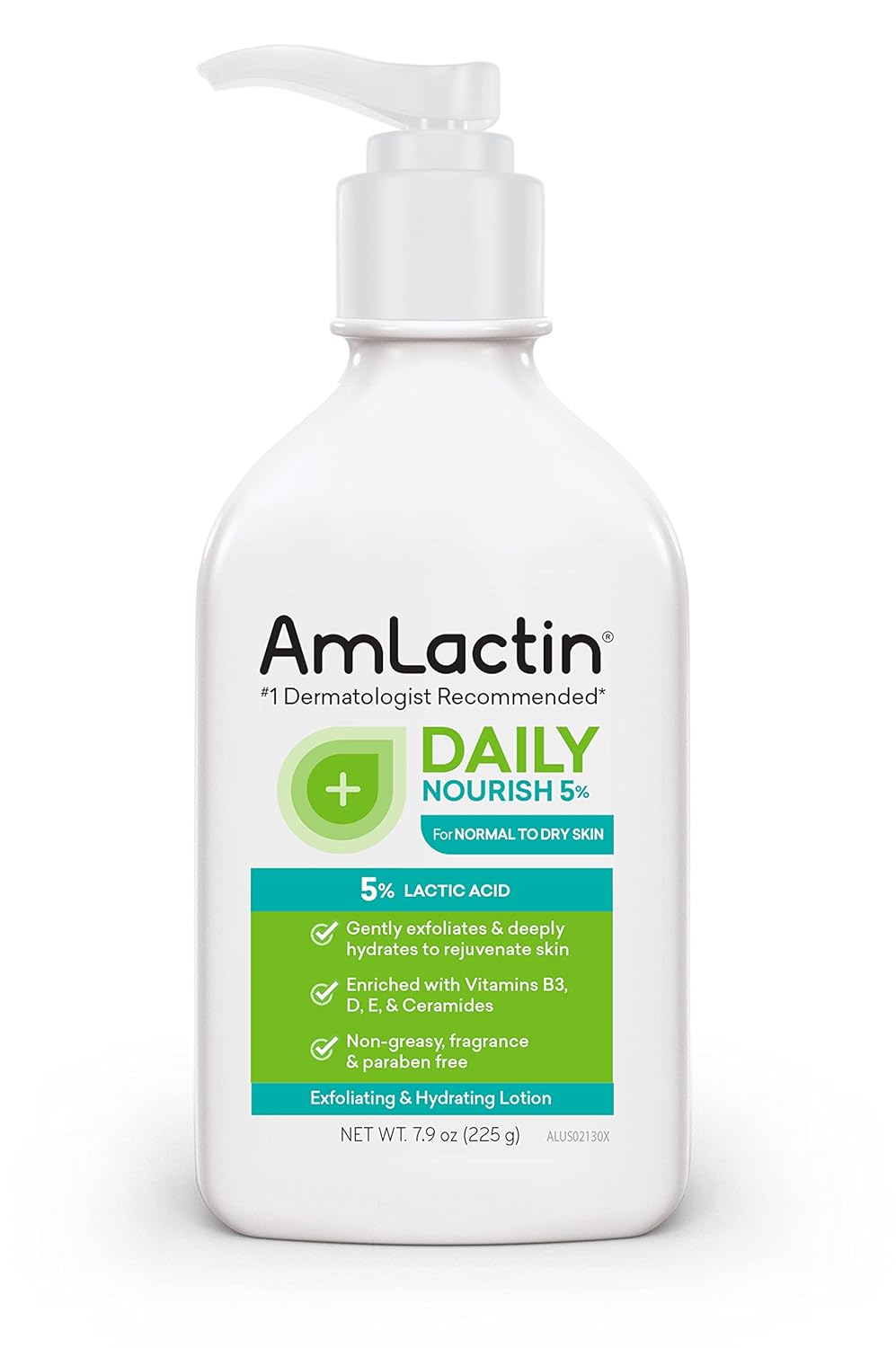 Amlactin Daily Nourish 5% - 7.9 Oz Body Lotion With 5% Lactic Acid - Exfoliator And Moisturizer For Dry Skin