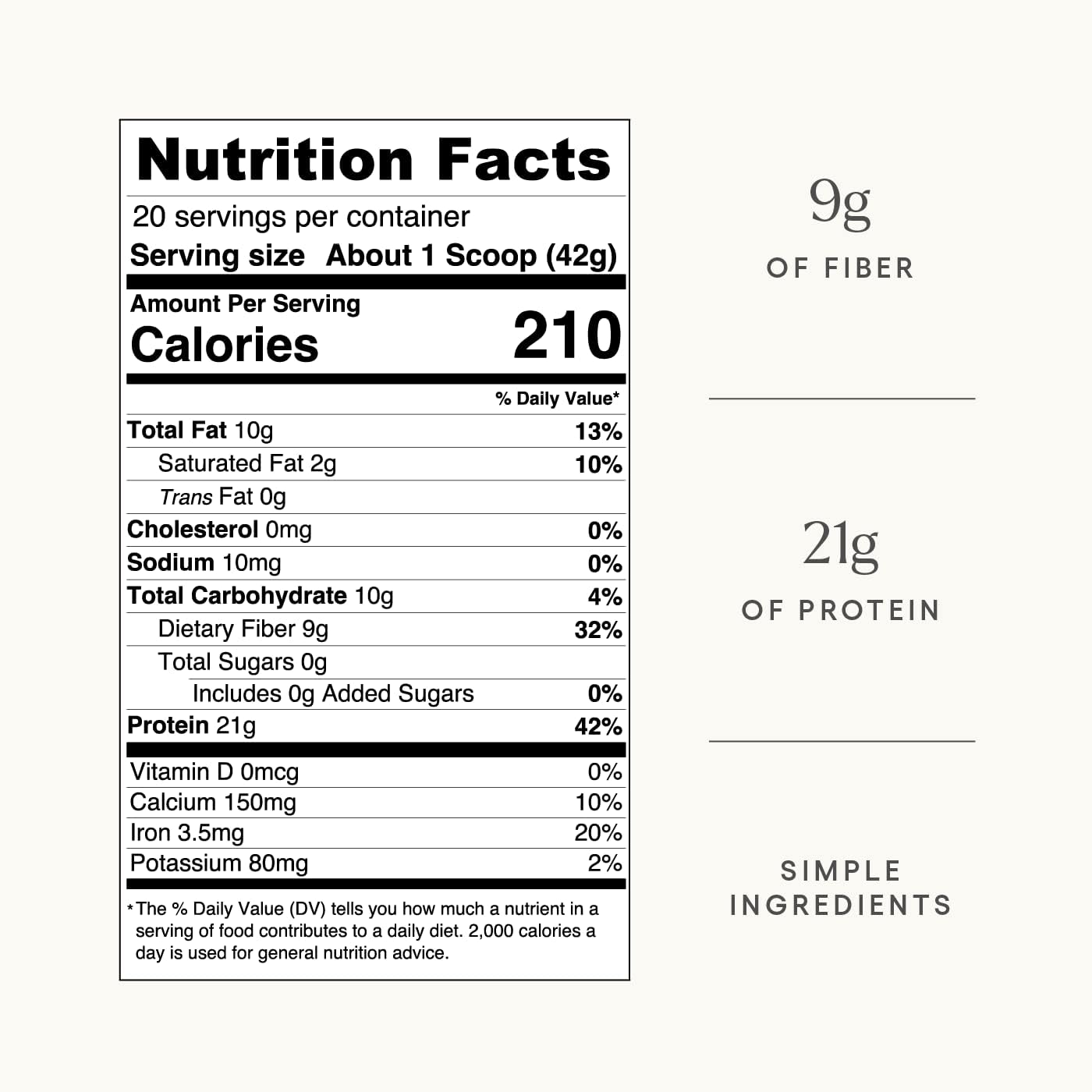 Be Well By Kelly Chocolate Plant-Based Protein Powder, Vegan 21G of Protein & 9G of Fiber (3 Ingredients, 20 Servings) 9 Amino Acids + 3 BCAAs No Soy, No Dairy, Stevia-Free, No Sugar Added 1.85lb 840g : Health & Household