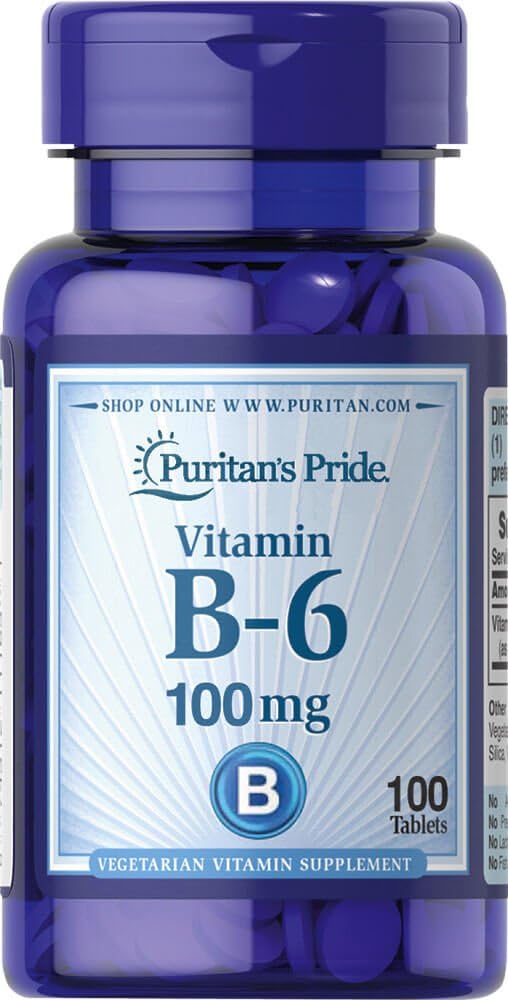 Puritan'S Pride Vitamin B-6 (Pyridoxine Hydrochloride) 100 Mg