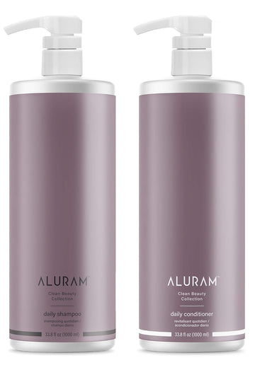 ALURAM Coconut Water Based Daily Hair Shampoo & Conditioner Set, 33.8 Fl Oz