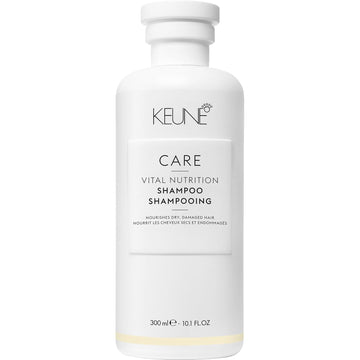 Keune Care Vital Nutrition Shampoo, Intense Nourishing & Moisturizing Cleanser For Dry Or Damaged Hair, 10.1 Fl Oz