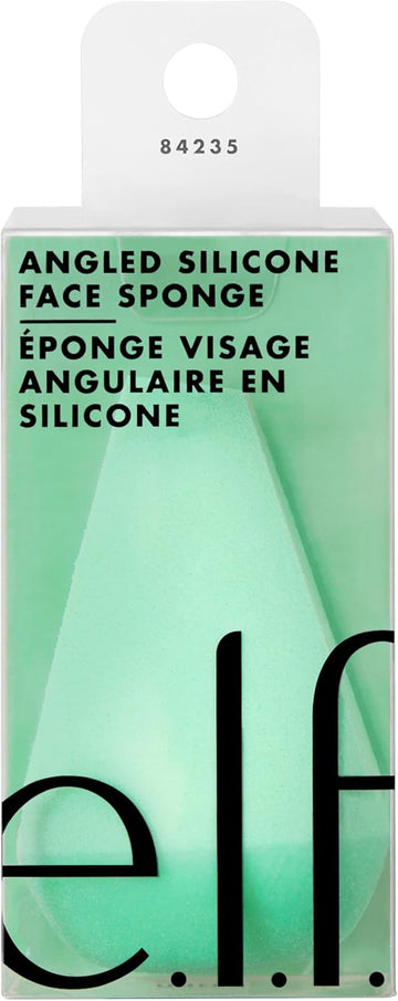 E.L.F. Halo Glow Angled Silicone Face Sponge, Angled Design For Cream & Liquid Bronzer, Foundation, Concealer & More, Latex-Free, Vegan & Cruelty-Free