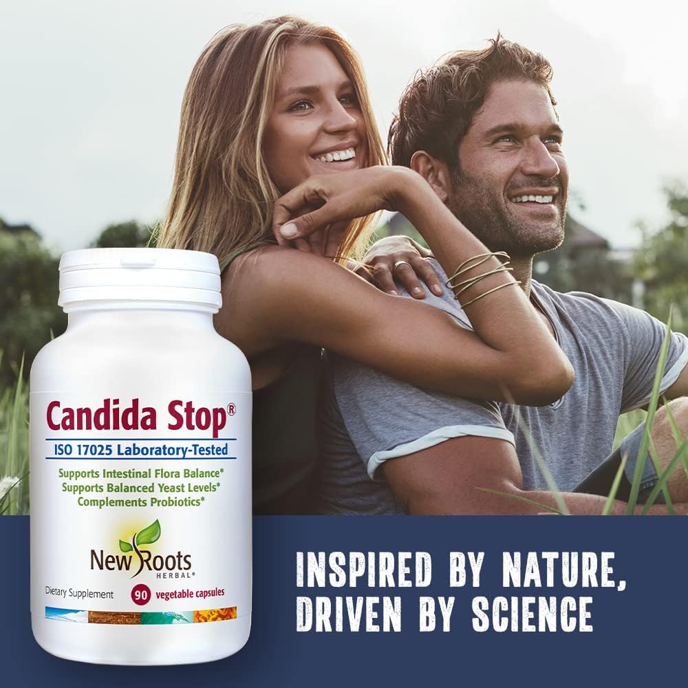 NEW ROOTS HERBAL Support Balanced Intestinal Flora, Oregano, Echinacea, Botanical Complex for Men and Women, Digestion Relief | 90 Capsules : Health & Household