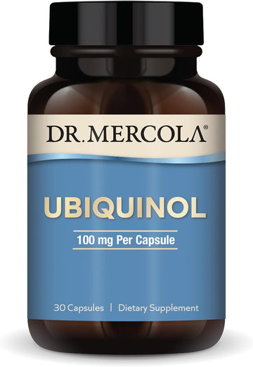 Dr. Mercola Ubiquinol 100 Mg Per Serving, 30 Servings (30 Capsules), Dietary Supplement, Supports Overall Health And Wellness, Non Gmo