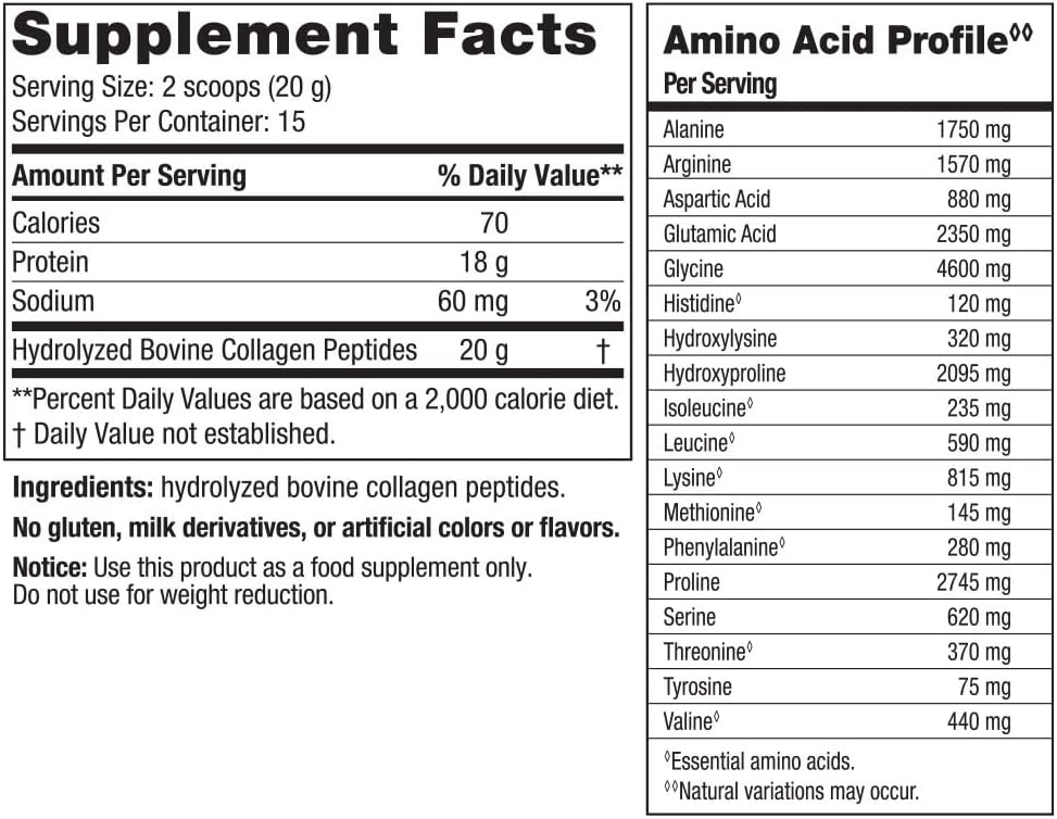 Nordic Naturals Joint & Muscle Collagen Peptides, Unavored - 10.6 s - Collagen Supplement for Skin Health and Joint Mobility - 15 Servings